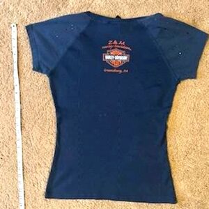 Rhinestone embellished women's Harley Davidson t-shirt